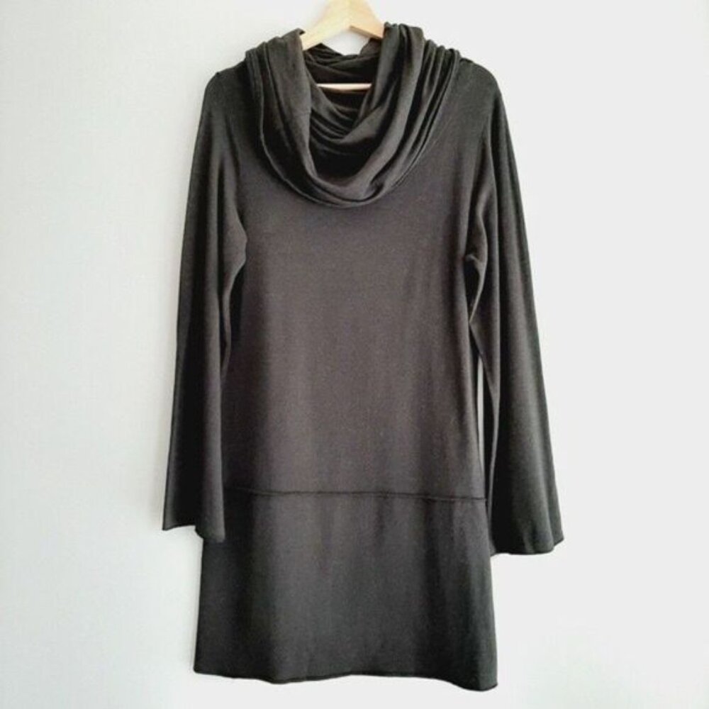 EARTH CREATIONS Mod Hoody Tunic Dress Bamboo Organic Cotton Sz M